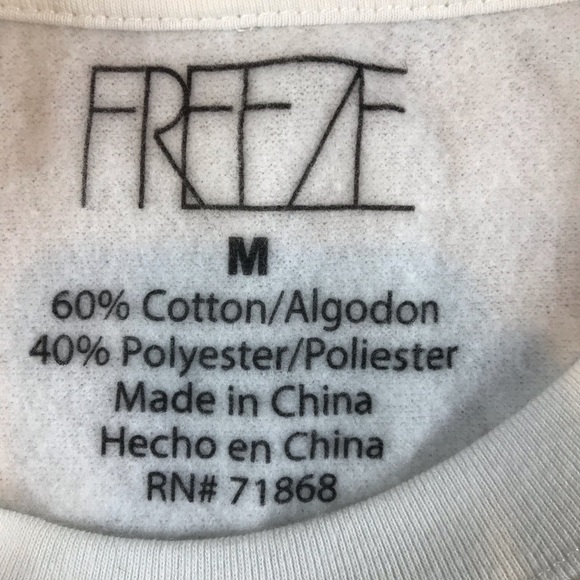 Freeze “Hallo Queen” Women’s Halloween Tiara Cream Crop Top Sweatshirt Size M - Picture 4 of 5